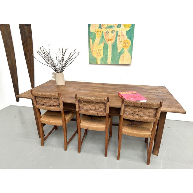French Farmhouse Table in Walnut, 1920 For Sale - Image 15 of 18