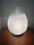 1970s Vintage Egg-Shaped Table Lamp; 1970s Modern Ovoid Blown Glass Globe Chrome Base Lamp For Sale - Image 5 of 12