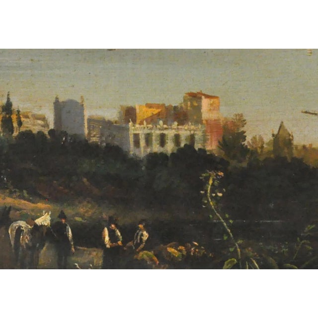 View of Naples, Posillipo School, Italy, Oil on Canvas, Framed For Sale - Image 4 of 5