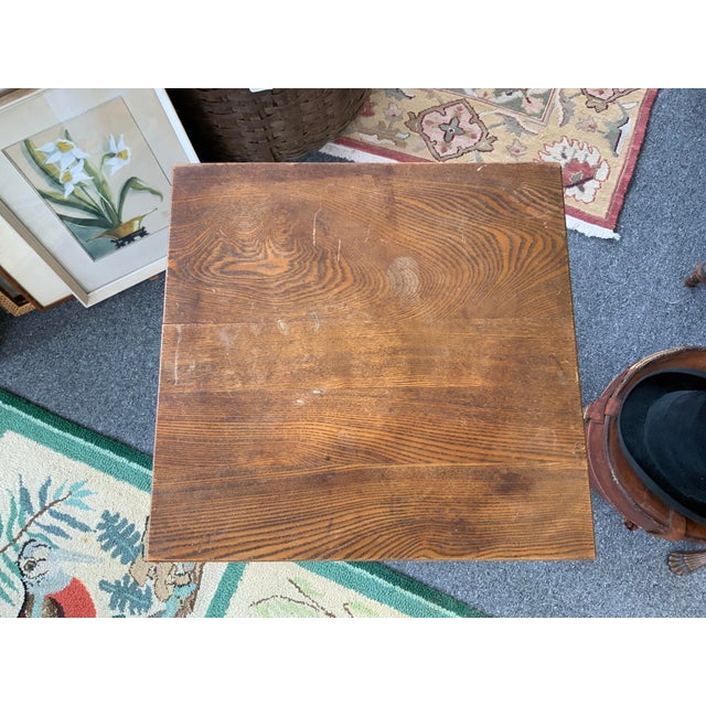 20th Century Oak Side Table For Sale In New York - Image 6 of 6