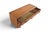 Mid 20th Century Low Six Drawer Teak Dresser With Leather Pulls For Sale - Image 4 of 8