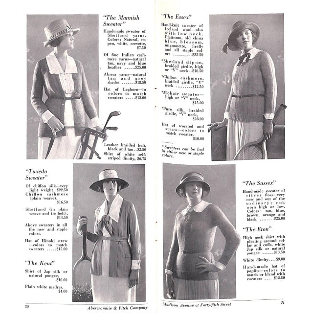 "Abercrombie & Fitch Women's Sportswear 1921 Catalog For Sale - Image 4 of 12