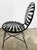 Metal Antique Francois Carre Black Sunburst Garden Chair For Sale - Image 7 of 11