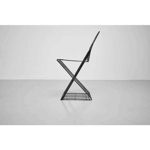 Zig Zag Wire Chairs by Gerrit Thomas Rietveld, 1970s, Set of 6 For Sale - Image 12 of 15