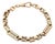 Antique 9k Rose Gold Engraved Link Bracelet For Sale