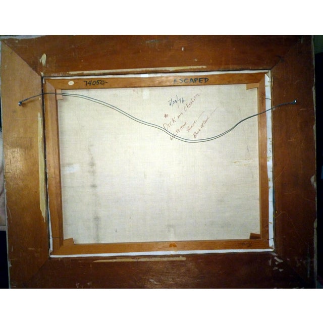 This is a museum-quality original oil on canvas by the renowned Western artist Buck McCain (American, b. 1943). Titled...