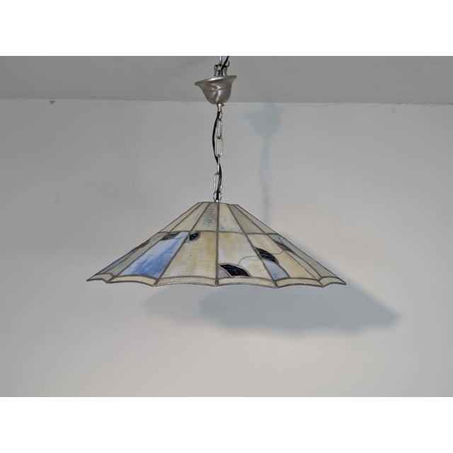 Hanging Lamp in Glass and Metal For Sale - Image 3 of 14