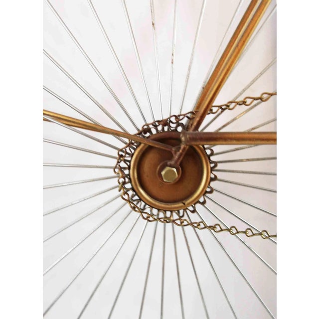 Vintage Curtis Jere bicycle wall sculpture with spinning wheels Signed and dated 'C. Jere 1985' (on fender).
