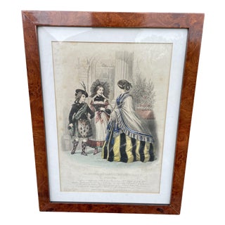 Jules David, Fashion Illustration from the Journal des Dames et des Demoiselles, Engraving For Sale