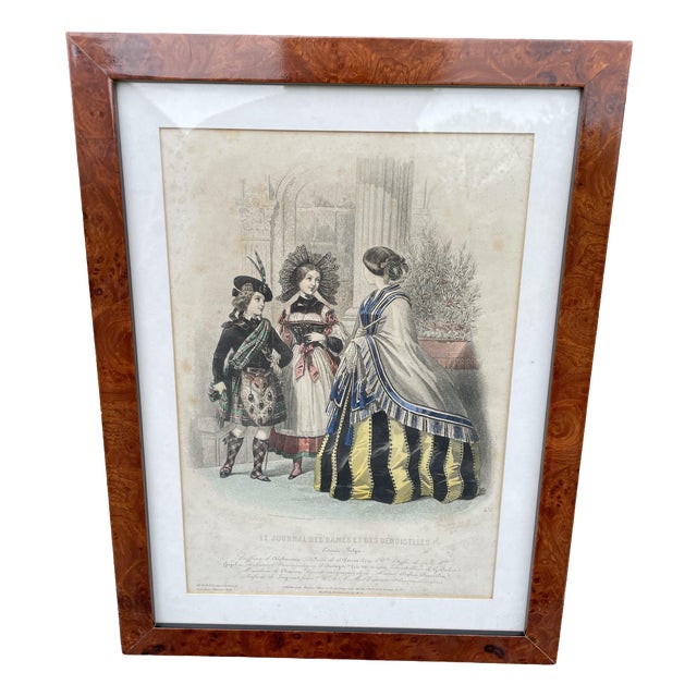 Jules David, Fashion Illustration from the Journal des Dames et des Demoiselles, Engraving For Sale