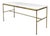 Paul McCobb Brass Base Console Table with Vitrolite Top For Sale