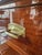 Elegant Art Nouveau cabinet circa 1910 Mahogany, original brass fittings, interior with 3 drawers and two open...