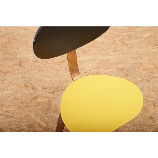 No. 3 Chair in Bent Beechwood and Plywood by Hugues Steiner for Steiner Paris, 1950s For Sale - Image 6 of 12