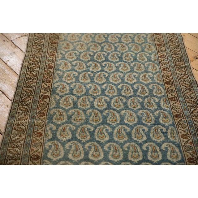 1930s 1930s Vintage Persian Hamadan Staggered Boteh Wool Rug Runner For Sale - Image 5 of 11