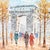 A charming mid-century Parisian street scene oil on canvas, signed "J. Bardot" lower right — part of the well-known...