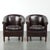 English-Style Dark Cowhide Club Armchairs, Set of 2 For Sale - Image 15 of 15