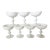 Vintage Portieux Vallerysthal French White Opaline Coupes, Set of 7 For Sale