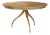 Mid Century Style Round Dining Table - Sun Bleached Cherry For Sale