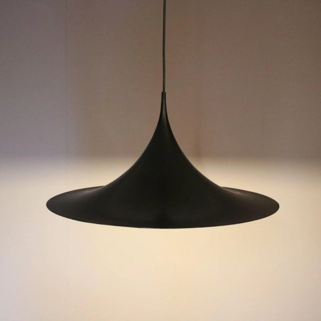 Metal Semi Hanging Lamp by Claus Bonderup & Torsten Thorup for Fog & Morup, Denmark, 1960s For Sale - Image 7 of 10
