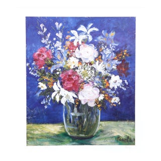 Early 21st Century "Vase With Flowers" Lithograph by Suzanne Pascal For Sale