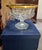 Cut Crystal Bowl on a Pedestal Base with Gilded Mount Lorraine Craftsmanship, 1950s For Sale - Image 3 of 5