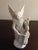 Dresden Fine Porcelain 6" Angel Playing Music Figurine Procured at auction
