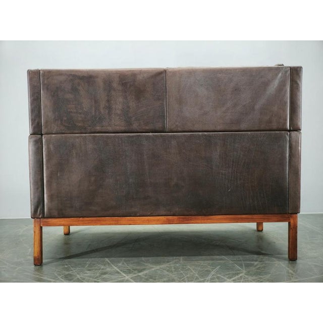 JK 922 Wagon Leather Sofa by Jørgen Kastholm, Denmark, 1960s For Sale - Image 9 of 18