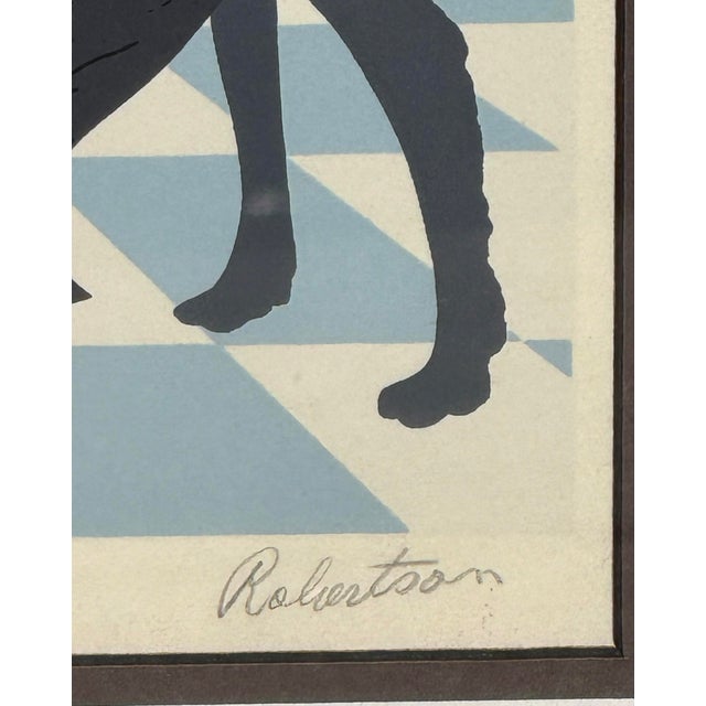 Erté Framed Serigraph “Symphony in Black” (1980s) — Official Hand-Signed Limited Edition Print 132/300, Robertson Publishing For Sale In Washington DC - Image 6 of 12