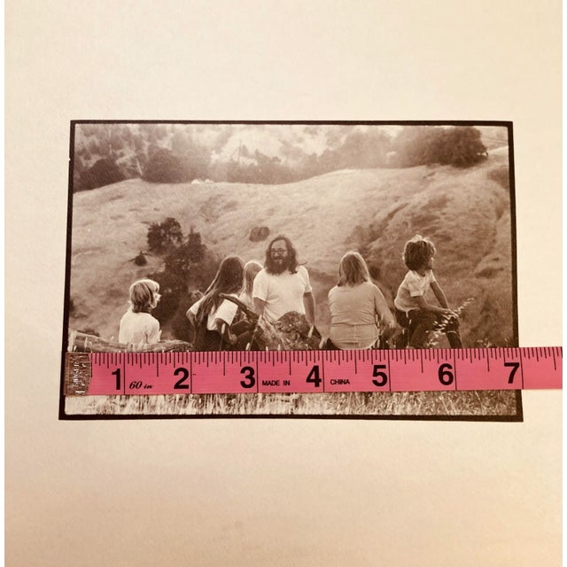 Paper Original Black White Photograph, Group in Field, Unknown Photographer. Possibly 1960’s-70’s Image 7” X 5” Bin#150 For Sale - Image 7 of 8