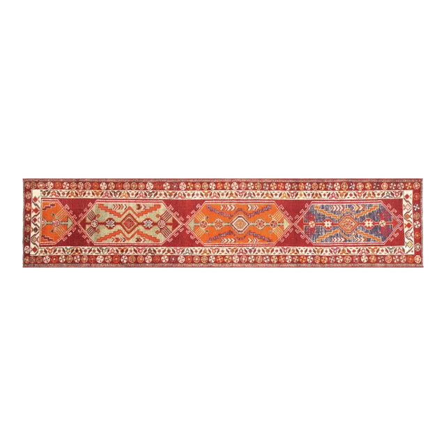 1960s Turkish Oushak Runner For Sale