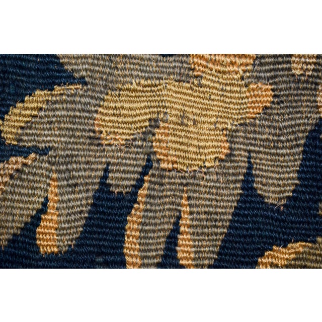 Antique Aubusson Verdure Tapestry, Large 18th C Handwoven French Wall Hanging, Forest Landscape Art For Sale - Image 10 of 14