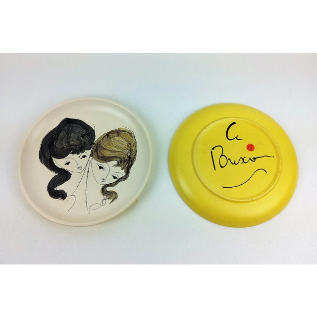 Vallauris Plates by Brescon, 1950, Set of 2 For Sale - Image 9 of 12