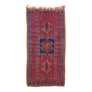 Traditional Moroccan Wool Rug - 7.5 X 3.7 Ft For Sale