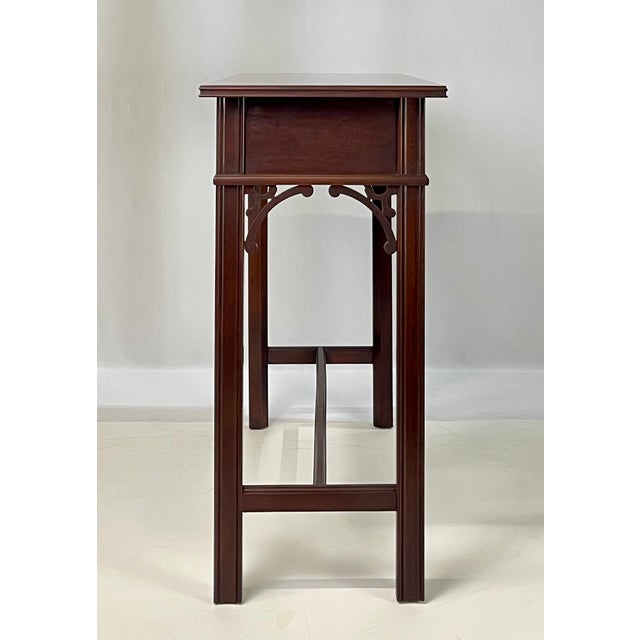 Councill Craftsmen Chippendale Mahogany Single-Drawer Console Table For Sale - Image 9 of 17