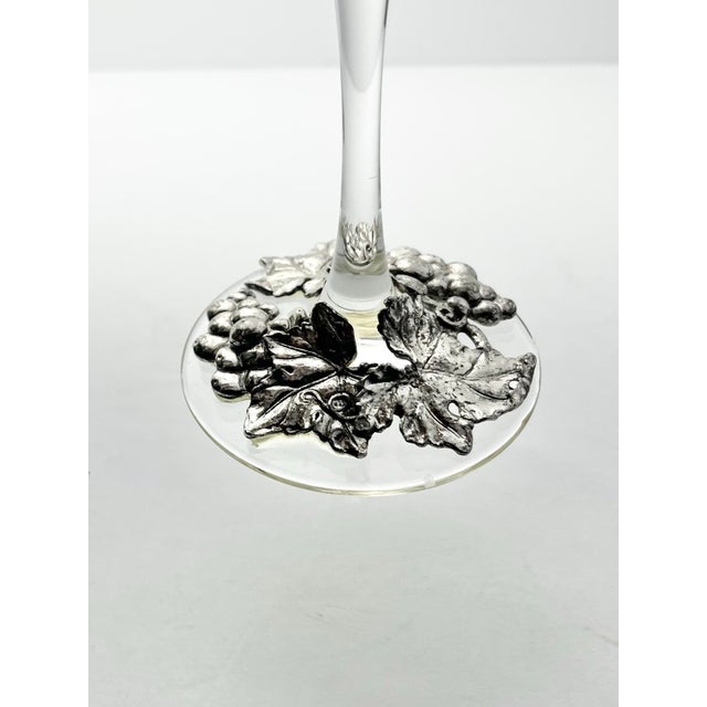 1990s 1990s Arthur Court “Grape” Wine Glasses - Set of 4 For Sale - Image 5 of 7