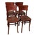 Victorian era Thonet Hermanos side chair featuring an elegant, sculptural frame crafted from warm-toned bentwood with an...