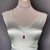 Diamond Rubellite Tourmaline Necklace 18" 18k Gold 1.80 TCW Certified For Sale - Image 4 of 16