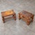 Spanish Medieval-Style Wood and Leather Ottomans, 1920s Set of 2 For Sale - Image 3 of 8