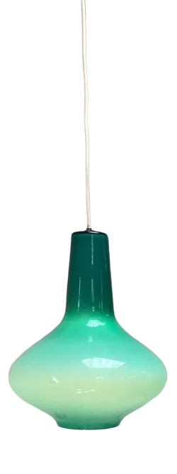 Opaline Glass Pendant Lamp by Massimo Vignelli for Venini Murano, Italy, 1950