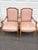 Early 20th Century Vintage Louis XVI Carved Wood and Upholstered Arm Chairs - A Pair For Sale - Image 5 of 12