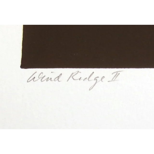 Printmaking Materials 1980s "Wind Ridge" Southwestern Landscape Diptych Serigraph Prints by Jim Boutwell - a Pair For Sale - Image 7 of 10