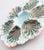 Late 19th Century Antique French Fives Lille Majolica Turquoise Oyster Plate For Sale - Image 5 of 7
