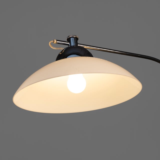 Plastic and Steel Table Lamp from Goffredo Reggiani, 1970s, in Good conditions. Designed 1970 to 1979 This piece has an...