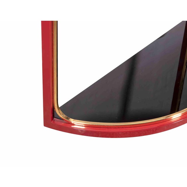 Vintage Console Table with Wall Mirror by Tommaso Barbi, Italy, 1970s, Set of 2 For Sale - Image 4 of 8