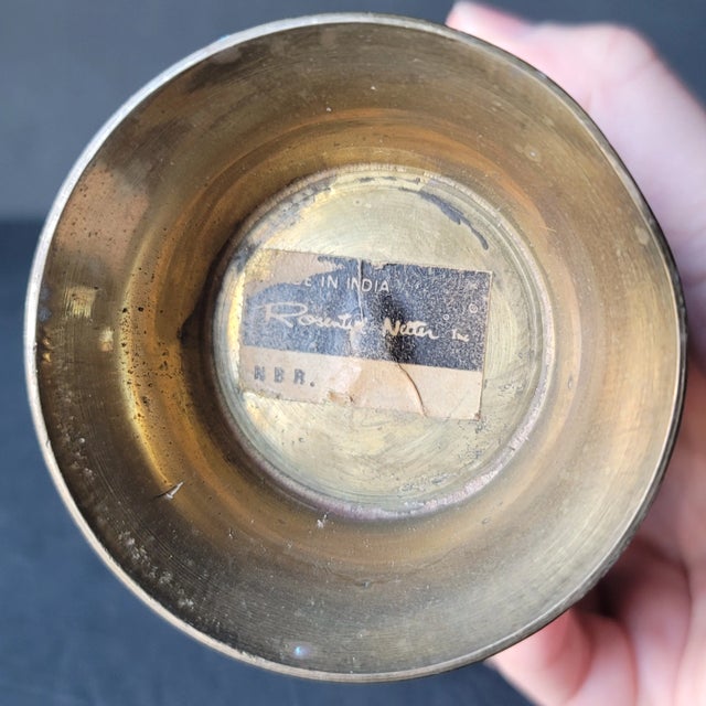 Vintage 1960's Rosenthal Netter Brass Vase Pitcher Ewer For Sale In Philadelphia - Image 6 of 7