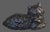 Metal Antique Cast Iron Black Cat Doorstop For Sale - Image 7 of 11