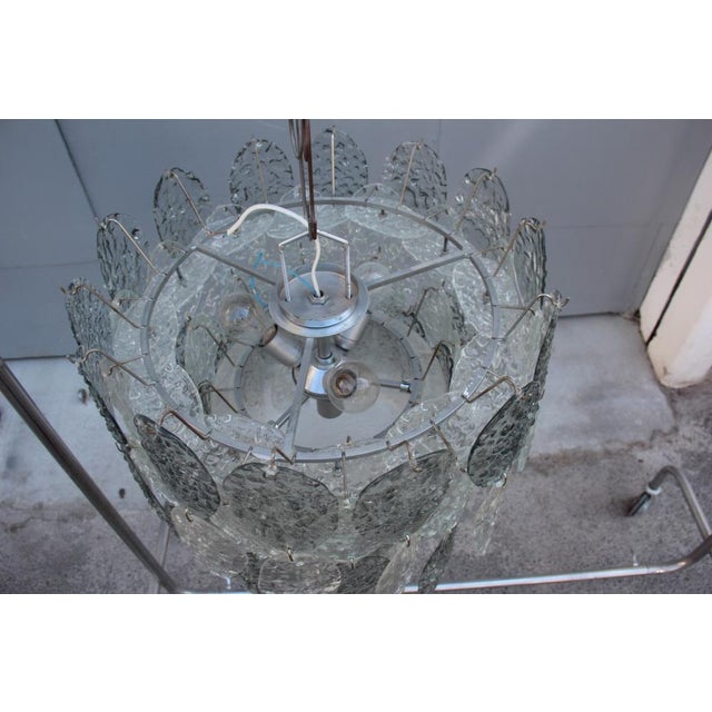 Murano Glass Pendant Light from Vistosi, 1960s For Sale - Image 4 of 13