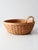 Farmhouse Vintage Handwoven Wood Splint Basket For Sale - Image 3 of 15