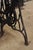 Antique Cast Iron Singer Treadle Sewing Machine Base Oval Marble Console Table For Sale - Image 10 of 12