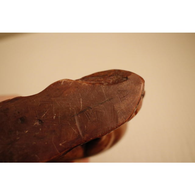 Early 20th Century Late Qing Carved Shoushan Soapstone Sculpture of a Sow With Piglets, Signed For Sale - Image 6 of 17